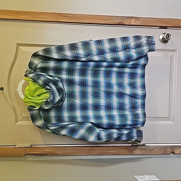 Medium men's or women's windbreaker size Medium blue and green - Picture 5 of 6